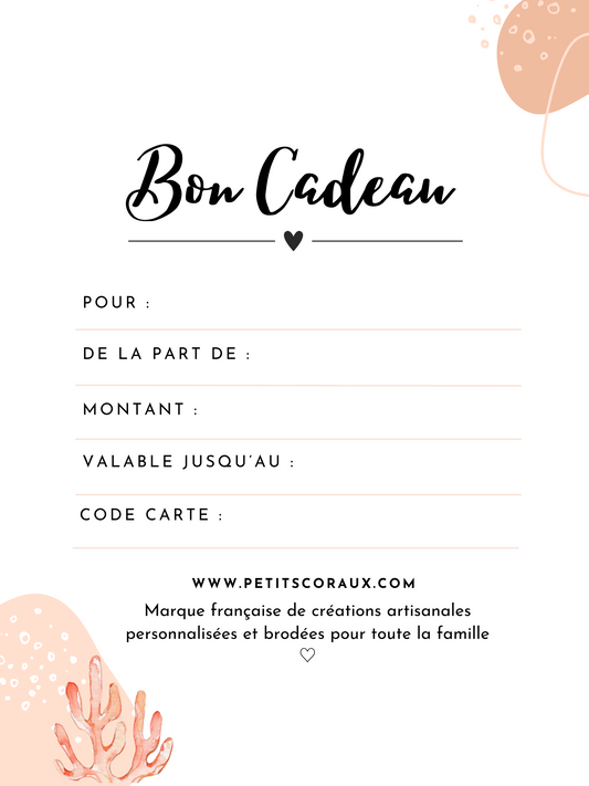 Carte cadeau électronique